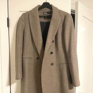 Zara Wool Coat brown